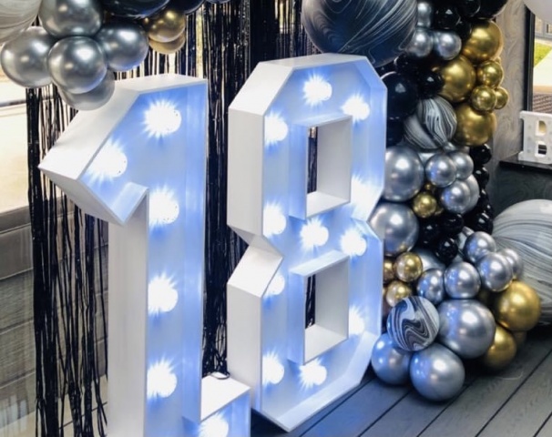 Light Up Numbers Hire