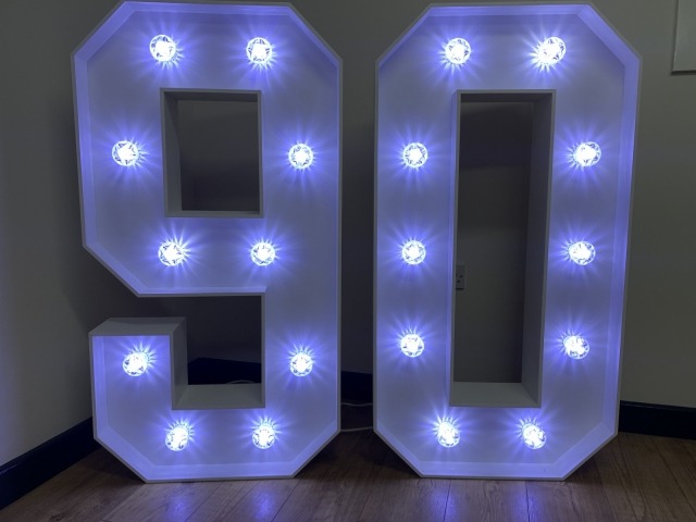 Light Up Numbers Hire