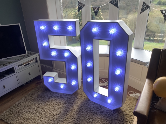 Light Up Numbers Hire