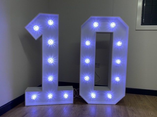 Light Up Numbers Hire