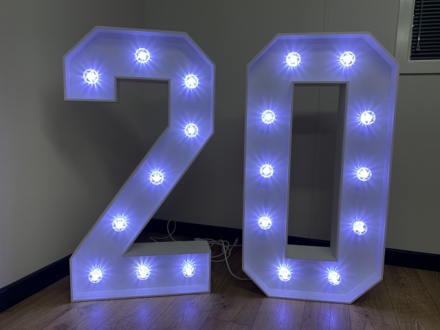 Light Up Numbers Hire