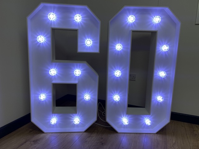 Light Up Numbers Hire