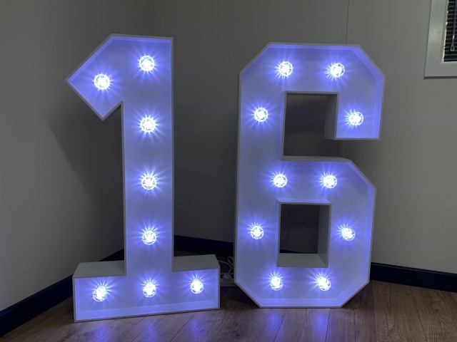 Light Up Numbers Hire