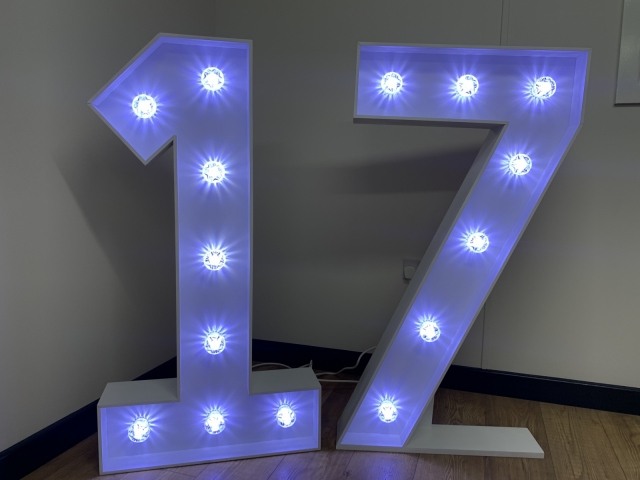 Light Up Numbers Hire