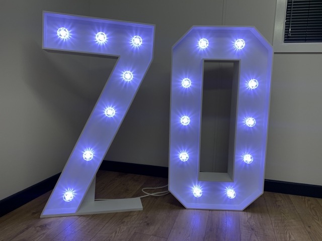 Light Up Numbers Hire