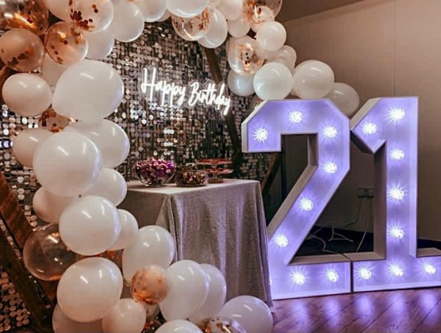 Light Up Numbers Hire